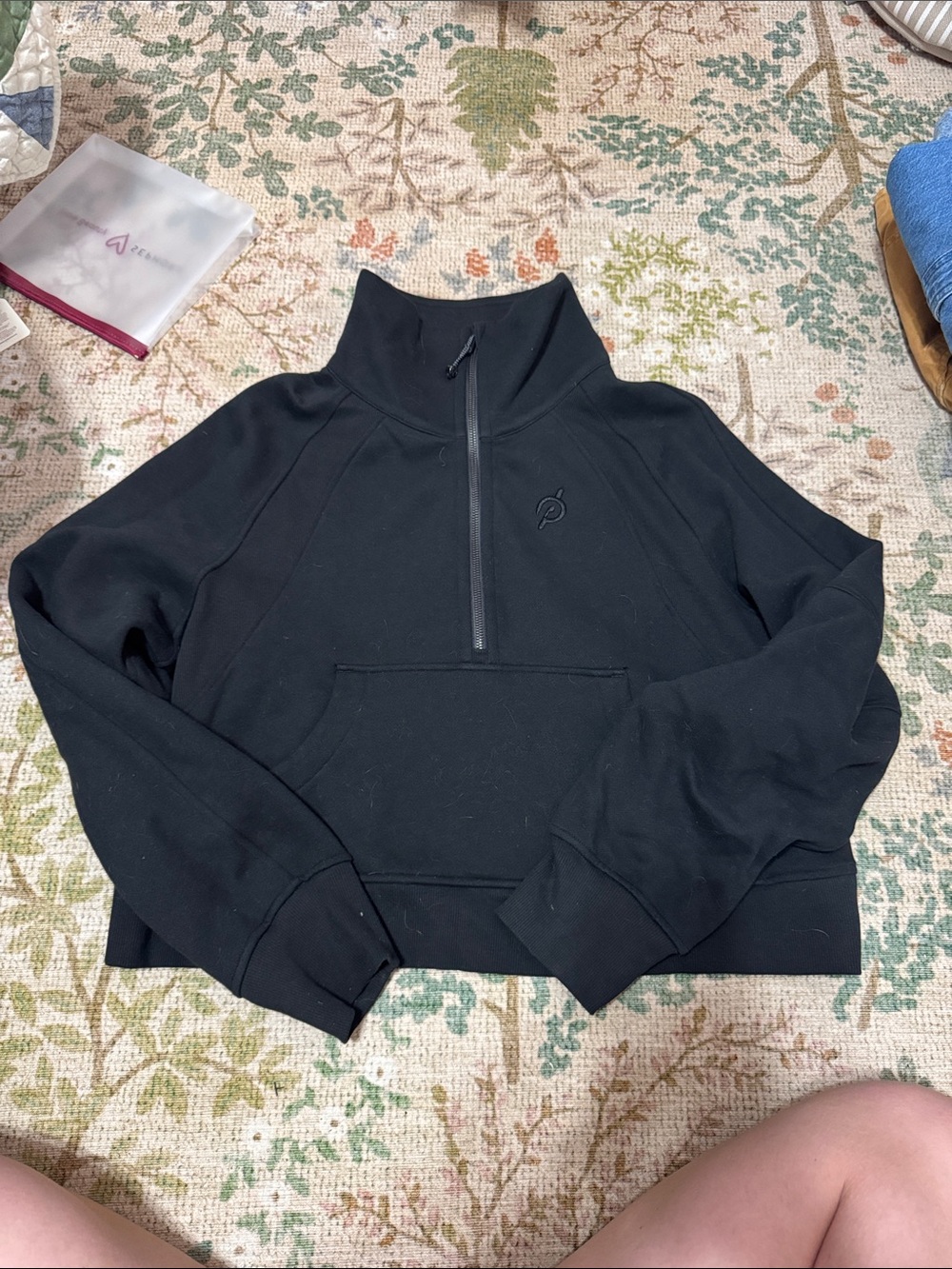 lululemon athletica Black Cowl Half-Zip Sweatshirt